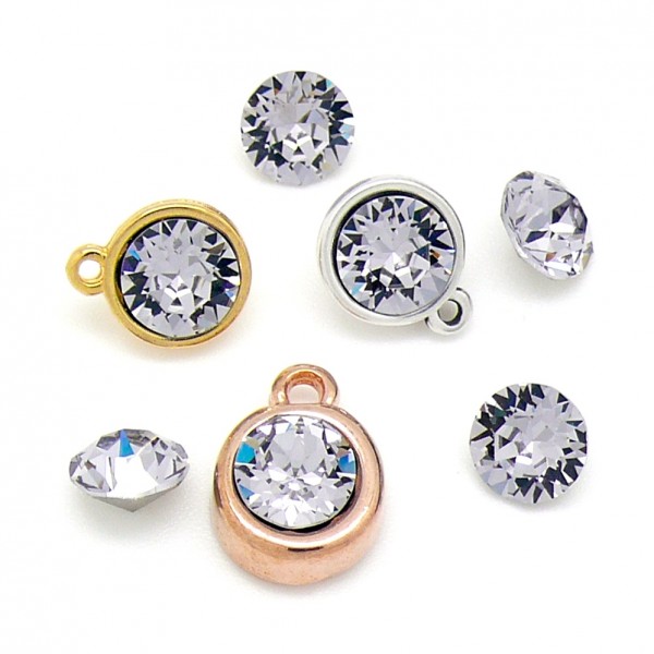 Swarovski Puntsteen SS39, Smokey Mauve