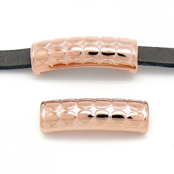 DQ schuifkraal tube, rosé goud