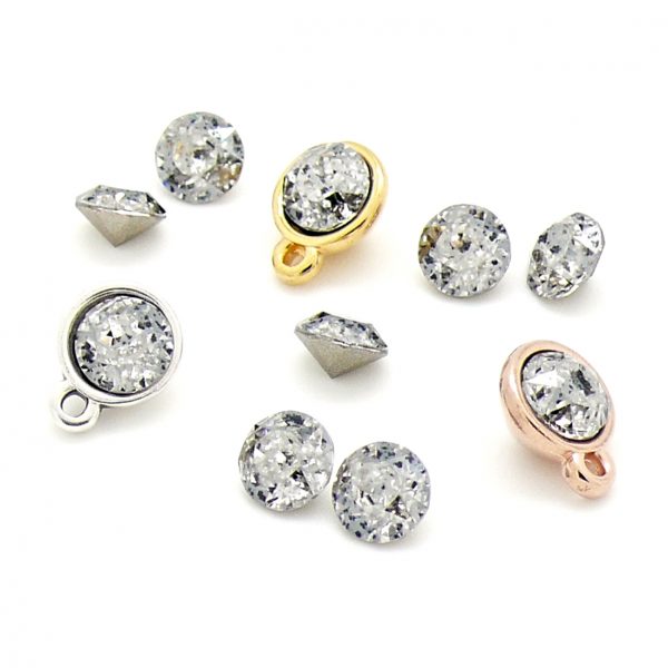 Swarovski Puntsteen SS29, Crystal Silver Patina