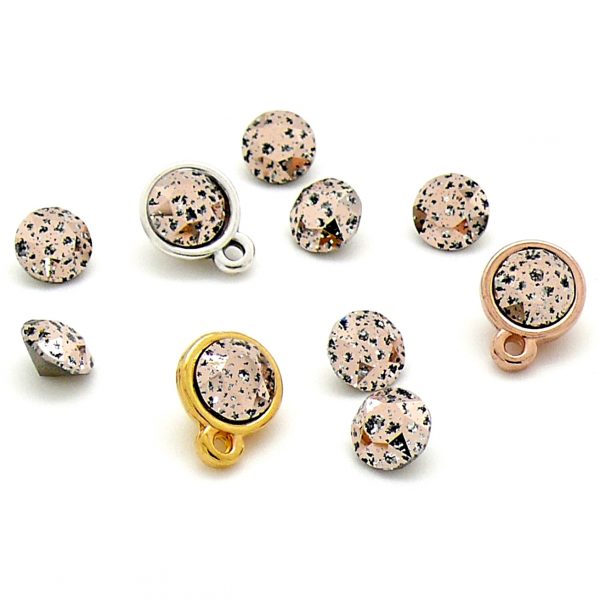 Swarovski Puntsteen SS29, Crystal Rose Patina