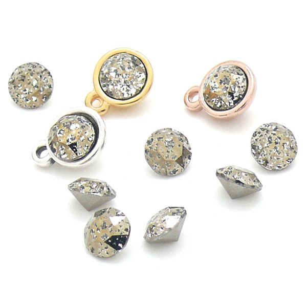 Swarovski Puntsteen SS29, Crystal Gold Patina