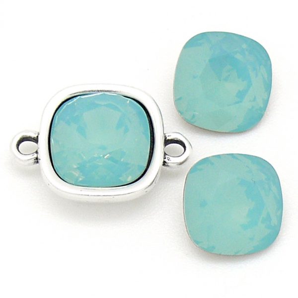 Swarovski Vierkant 4470, Pacific Opal, 10x10mm