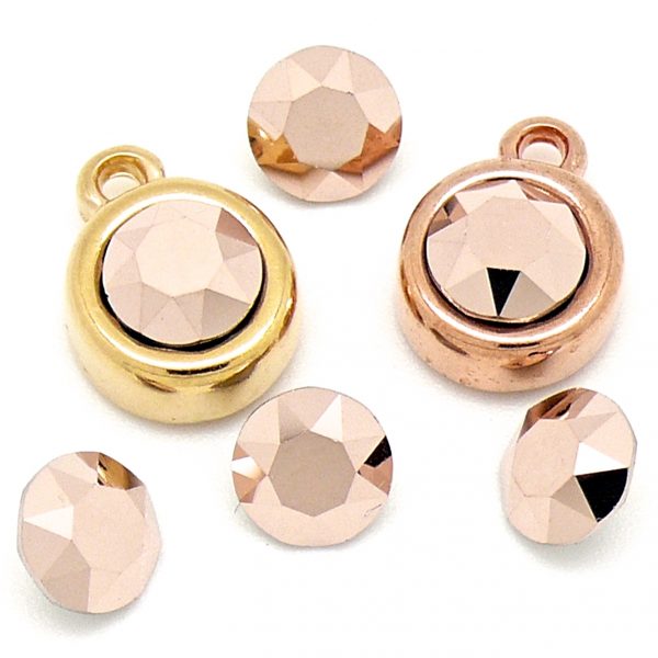 Swarovski Puntsteen SS39, Rose Gold