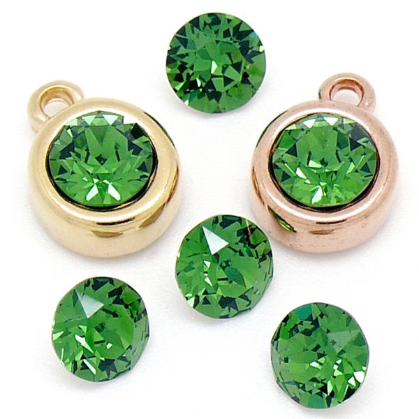 Swarovski Puntsteen SS39, Fern Green