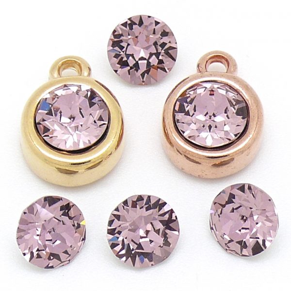 Swarovski Puntsteen SS39, Antique Pink