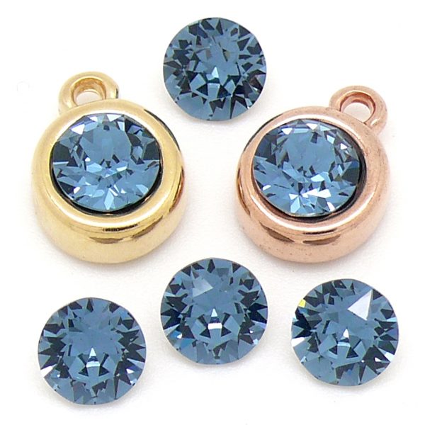Swarovski Puntsteen SS39, Denim Blue