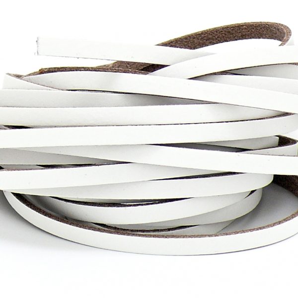 DQ leer, Wit, 5x2mm