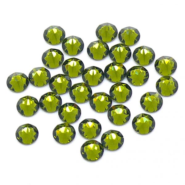 swarovski ss20 flatback olivine