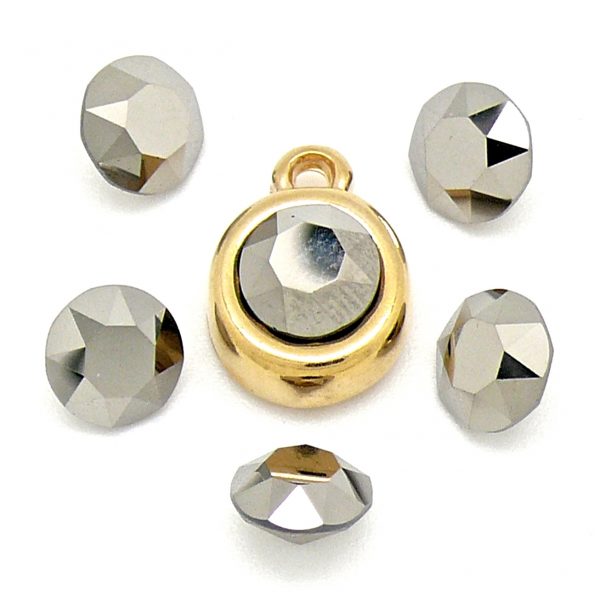 Swarovski Puntsteen SS39, Metalic Light Gold