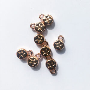 Eindkapje met Zeester voor 5x2mm leer DQ Rose Goud