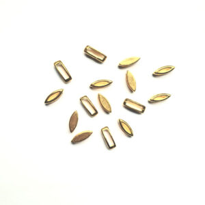 Schuiver Ovaal voor 10mm breed leer, DQ Goud