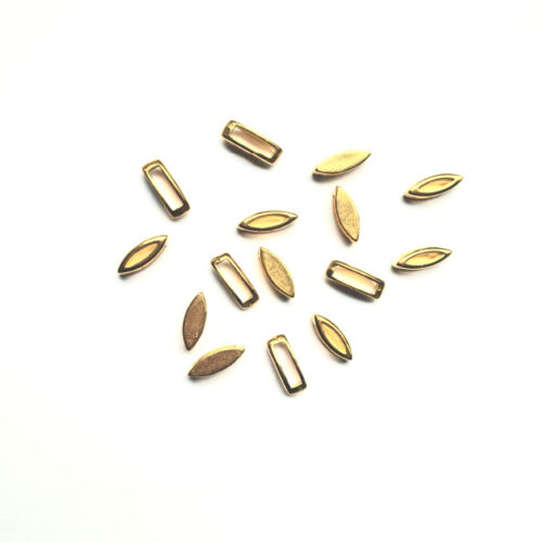 Schuiver Ovaal voor 10mm breed leer, DQ Goud