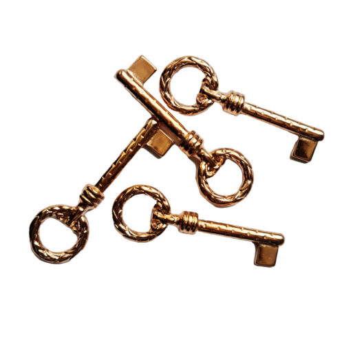 Hanger Sleutel hamerslag, DG Rose Goud