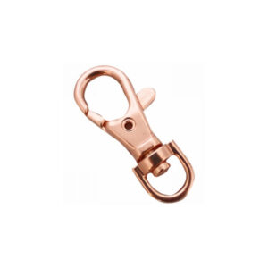 Sleutelhanger / karabijnhaak 38mm, DQ Rose Goud