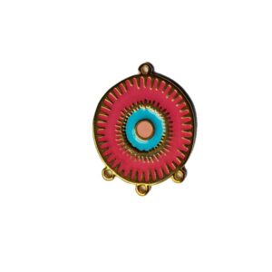 Bedel Boho-stijl Fuchsia-Blauw, DQ Goud