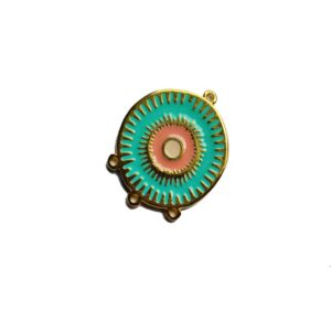 Bedel Boho-stijl Peach-Turquoise, DQ Goud