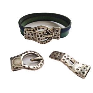 Magneetsluiting Gesp bewerkt, DQ Antiek Zilver