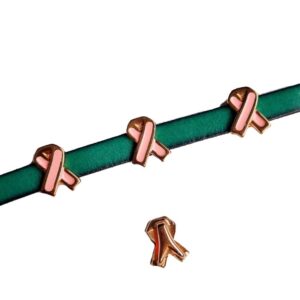 Schuiver "Pink Ribbon" 10mm breed leer, DQ Rose Goud