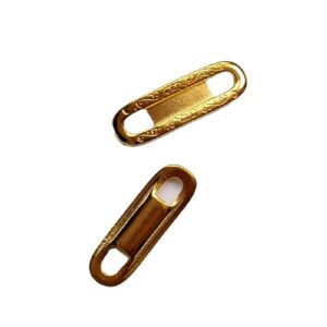 Schuifkraal Sierlijk voor 5mm breed leer, DQ Goud