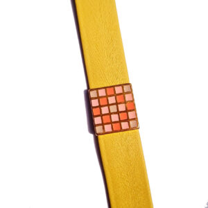 Schuiver Square roze voor 20mm breed leer, DQ Goud