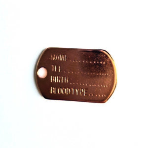 Bedel Army Tag, DQ Rose Goud