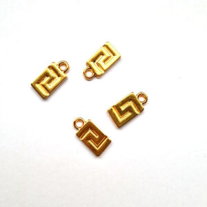 Bedel Griek Meander, 8x13mm, DQ Goud