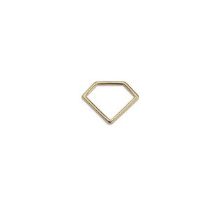 Hanger Diamantvorm, DQ Goud