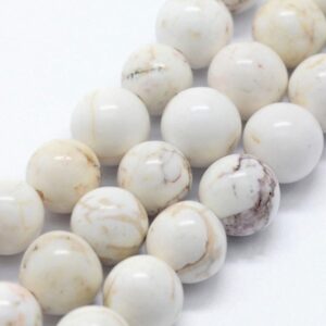 Howlite Creme, 14 mm