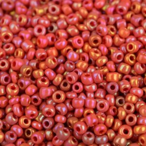 Rocailles, koraal (oranje/rood), 1,5mm