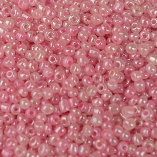 Rocailles, lichtroze, glans, 1,5mm