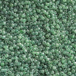 Rocailles, glanzend mint groen, 3mm