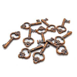 Metallook hanger sleutel, rosé goud