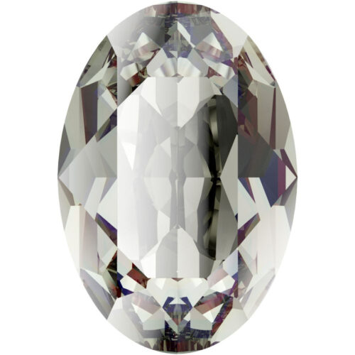 Swarovski Ovaal 4120, Black Diamond, 6x8mm, per 4 stuks