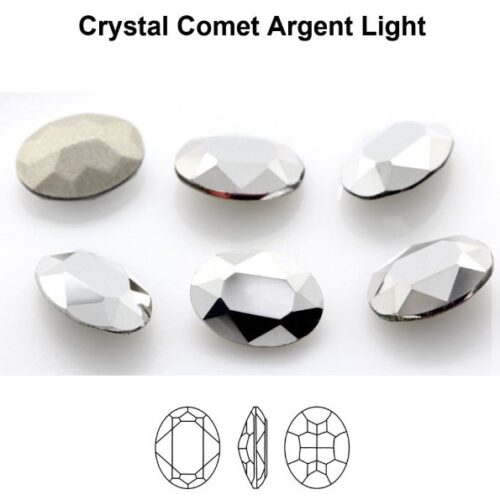 Swarovski Ovaal 4120, Crystal Comet Argent Light, 10x14mm