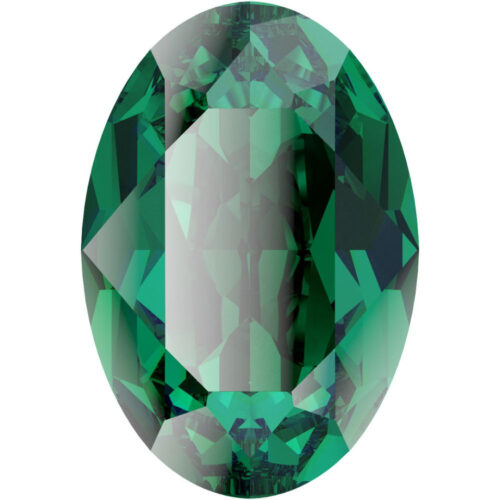 Swarovski Ovaal 4120, Emerald, 10x14mm