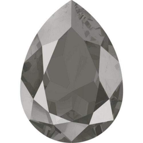 Swarovski Druppel 4320, Crystal Dark Grey Lacquer, 10x14mm