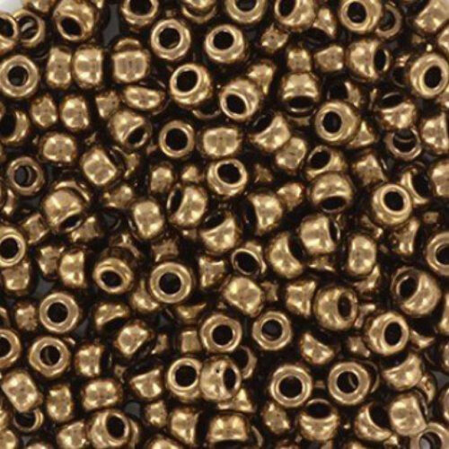 Rocailles, goud metaal, 4mm