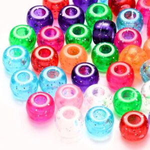 Pony Beads met glitter, kleurmix