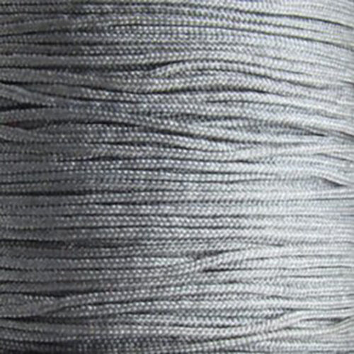 Mousetail (satijnkoord), grijs, 0,7mm