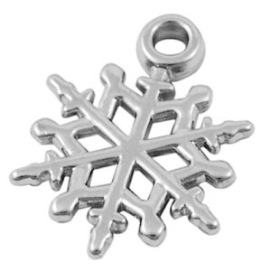 metallook-bedel-sneeuwvlok-zilver