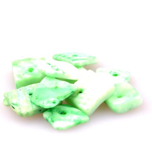 schelpkralen-stukjes-groen