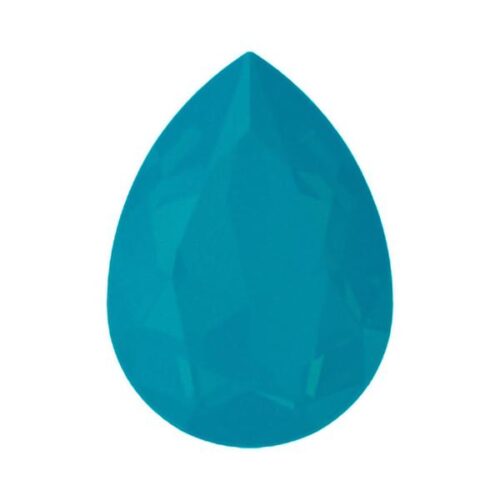 SQ Druppel 4320 Light Caribbean Blue Opal 14x10mm