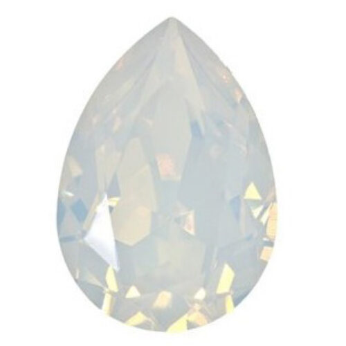 SQ Druppel 4320 White Opal 14x10mm