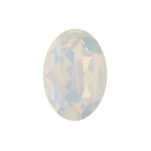 SQ Ovaal 4120 White Opal 14x10mm