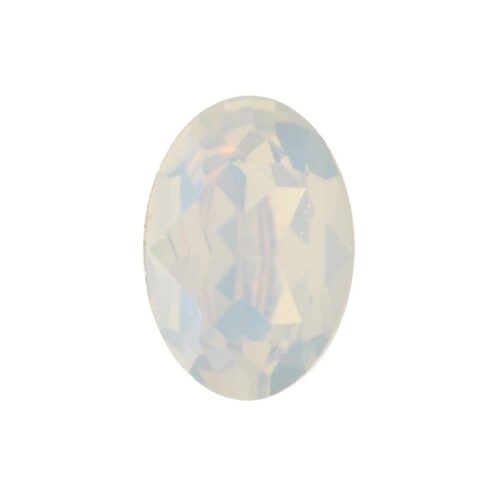 SQ Ovaal 4120 White Opal 14x10mm
