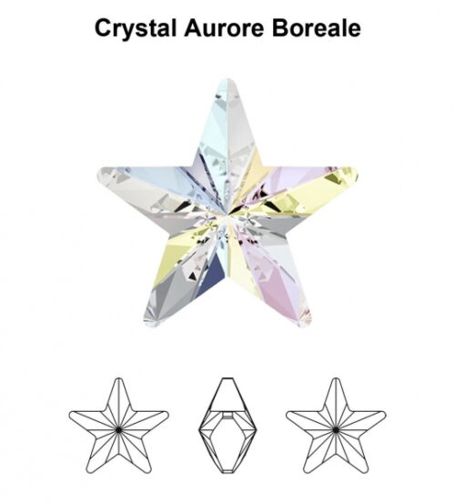 Swarovski Ster 4745, Crystal AB, 10mm