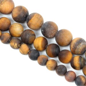 Tiger Eye Frosted, 6 mm