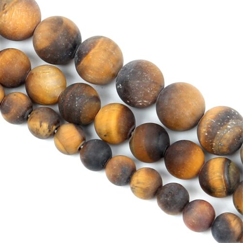 Tiger Eye Frosted, 6 mm