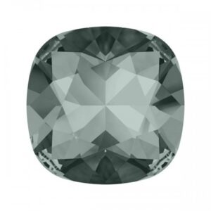 Swarovski Square 4470, Black Diamond, 12x12mm