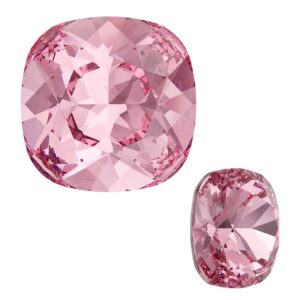 Swarovski Square 4470, Light Rose, 10x10mm